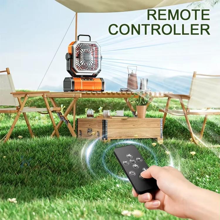 Ventilateur oscillant USB télécommandé portable pour camping