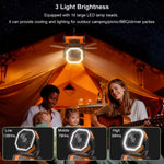 Ventilateur oscillant USB télécommandé portable pour camping