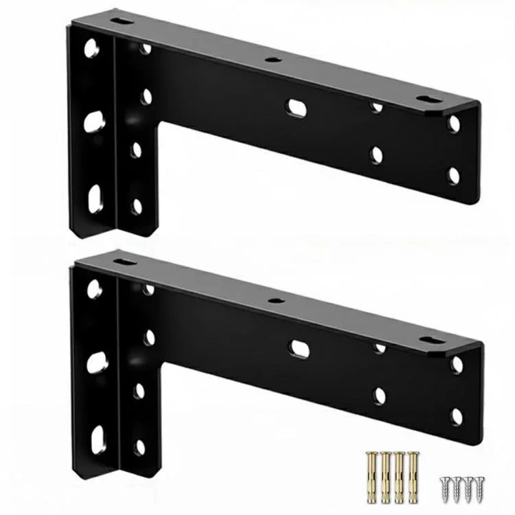 2pcs Support flottant Support de bureau Support mural flottant, Noir 222mm, Noir 282mm, Noir 312mm, Noir 352mm, Noir 432mm, Acier inoxydable 222mm, Acier inoxydable 282mm, Acier inoxydable 312mm, Acier inoxydable 352mm