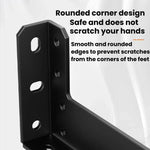 2pcs Support flottant Support de bureau Support mural flottant, Noir 222mm, Noir 282mm, Noir 312mm, Noir 352mm, Noir 432mm, Acier inoxydable 222mm, Acier inoxydable 282mm, Acier inoxydable 312mm, Acier inoxydable 352mm