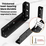 2pcs Support flottant Support de bureau Support mural flottant, Noir 222mm, Noir 282mm, Noir 312mm, Noir 352mm, Noir 432mm, Acier inoxydable 222mm, Acier inoxydable 282mm, Acier inoxydable 312mm, Acier inoxydable 352mm