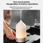 Diffuseur d'aromathérapie humidificateur de brouillard en forme de vase USB avec lumière d'ambiance colorée