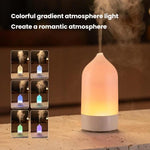 Diffuseur d'aromathérapie humidificateur de brouillard en forme de vase USB avec lumière d'ambiance colorée