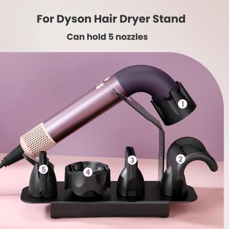 Pour le support de sèche-cheveux de la série Dyson HD17/HD18, support de rangement de bureau pouvant contenir 5 buses