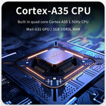 Console de jeu portable rétro POWKIDDY V10, écran IPS OCA 3,5 pouces, quad-core Cortex-A35 1,5 GHz, 64G, 128G