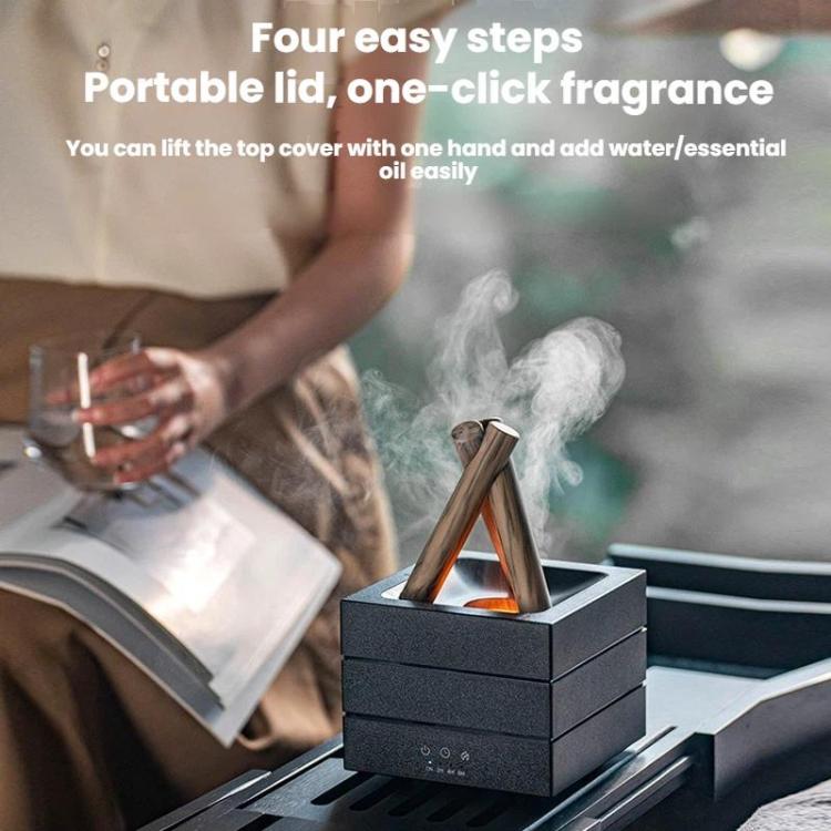 Diffuseur d'arômes Bonfire USB de bureau coloré et dégradé Humidificateur d'air