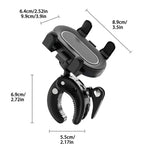 Support de téléphone avec pince sécurisée pour poussettes bébés, Support de téléphone