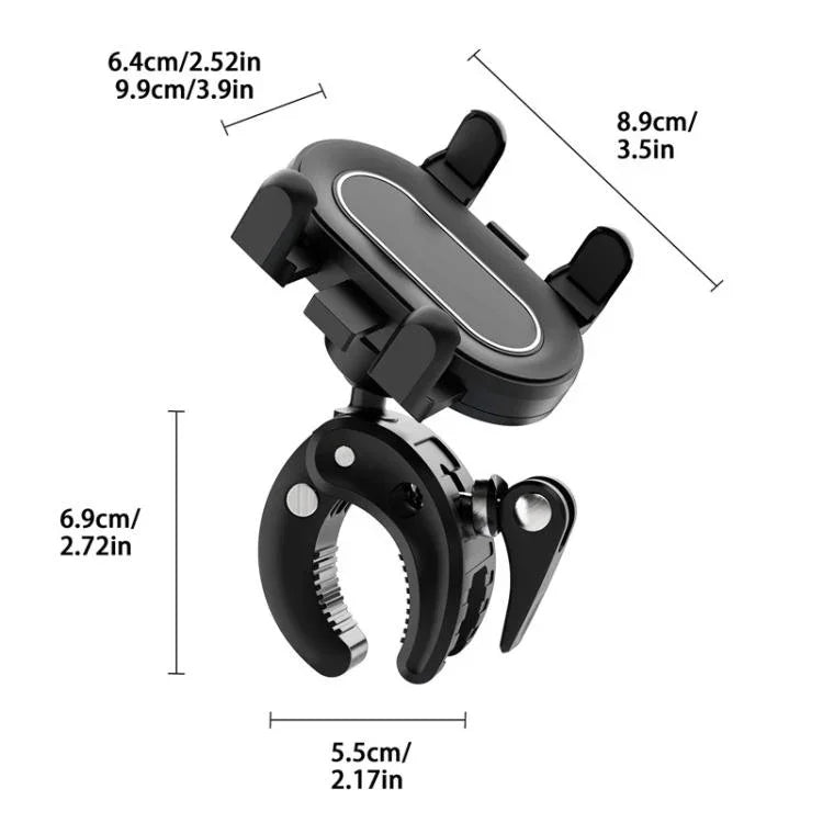 Support de téléphone avec pince sécurisée pour poussettes bébés, Support de téléphone
