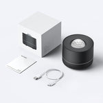 Humidificateur de bureau USB avec projection d'étoiles et lumière d'ambiance colorée à ondulations d'eau