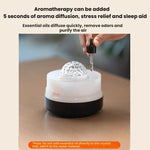 Humidificateur de bureau USB avec projection d'étoiles et lumière d'ambiance colorée à ondulations d'eau