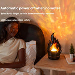 Humidificateur de bureau USB avec projection d'étoiles et lumière d'ambiance colorée à ondulations d'eau