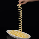 Coupe-pommes de terre torsadées manuel, machine à frites en spirale pour frites croustillantes et ondulées, coupe-pommes de terre torsadées