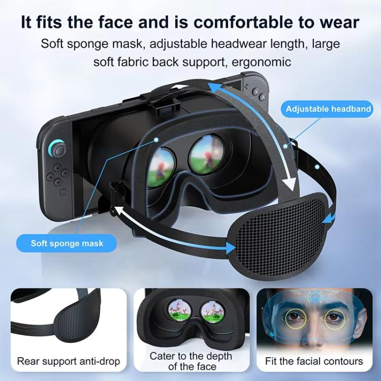Pour Nintendo Switch 2 STARTRC GAMES Lunettes VR Modèle Elite amélioré Casque Console de jeu Accessoires HD 3D