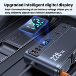 228W Car Cigarette Lighter Retractable Cable 3 In 1 Fast-Charging Car Charger With Independent Switches, C35L
