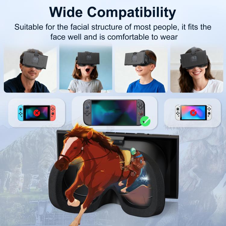 Pour Nintendo Switch 2 STARTRC GAMES Lunettes VR Réglage de la distance pupillaire Accessoires 3D