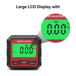 Inclinomètre numérique avec base magnétique et écran LCD, mini-rapporteur d'angle, mesureur de pente, VA107