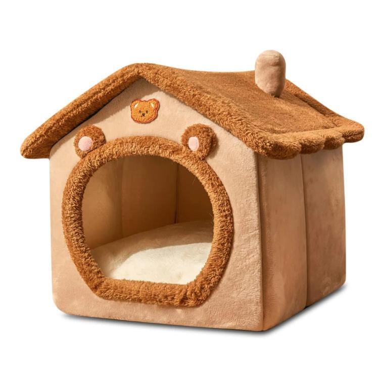 Lit chaud pour chat, fermé, amovible et lavable toutes saisons, tailles S, M, L