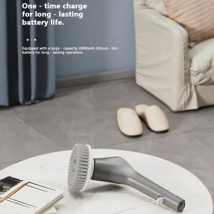 Brosse de Nettoyage Électrique Extensible 7-en-1, Nettoyeur Multi-surfaces pour Salle de Bain, Cuisinière, Voiture et Carrelage