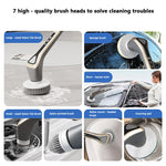 Brosse de Nettoyage Électrique Extensible 7-en-1, Nettoyeur Multi-surfaces pour Salle de Bain, Cuisinière, Voiture et Carrelage