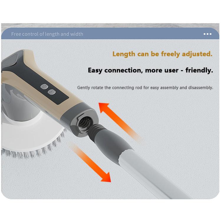 Brosse de Nettoyage Électrique Extensible 7-en-1, Nettoyeur Multi-surfaces pour Salle de Bain, Cuisinière, Voiture et Carrelage