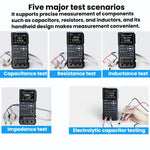 Testeur de pont numérique portatif pour capacité, résistance, inductance FNIRSI LC1020E