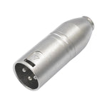 Adaptateur audio boîtier métal 3,5 mm femelle 1/8 TRS vers Carnott mâle XLR mâle