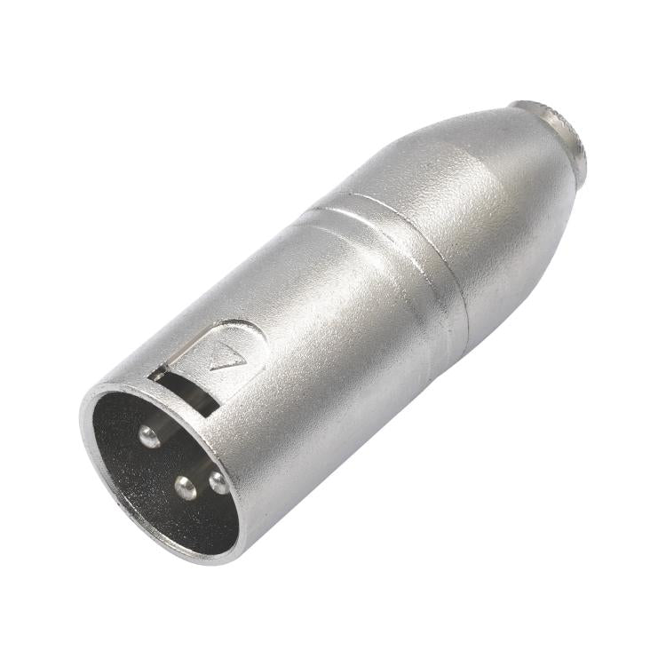 Adaptateur audio boîtier métal 3,5 mm femelle 1/8 TRS vers Carnott mâle XLR mâle