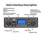 Carte décodeur MP3 Bluetooth Entrée USB/Line-In Lecteur audio numérique pour voiture, TPM119B