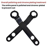 Clé épaissie à quatre mâchoires pour meuleuse d'angle, outils de démontage et montage de meule, 2pcs