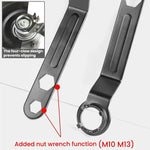 Clé épaissie à quatre mâchoires pour meuleuse d'angle, outils de démontage et montage de meule, 2pcs