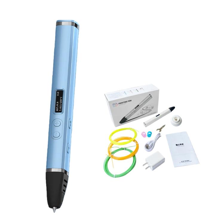 Kit de stylo d'impression 3D avec corps détachable, écran OLED HD et contrôle précis de la température – 3 vitesses réglables, sans prise, prise US, prise EU
