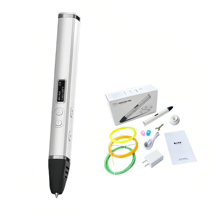 Kit de stylo d'impression 3D avec corps détachable, écran OLED HD et contrôle précis de la température – 3 vitesses réglables, sans prise, prise US, prise EU