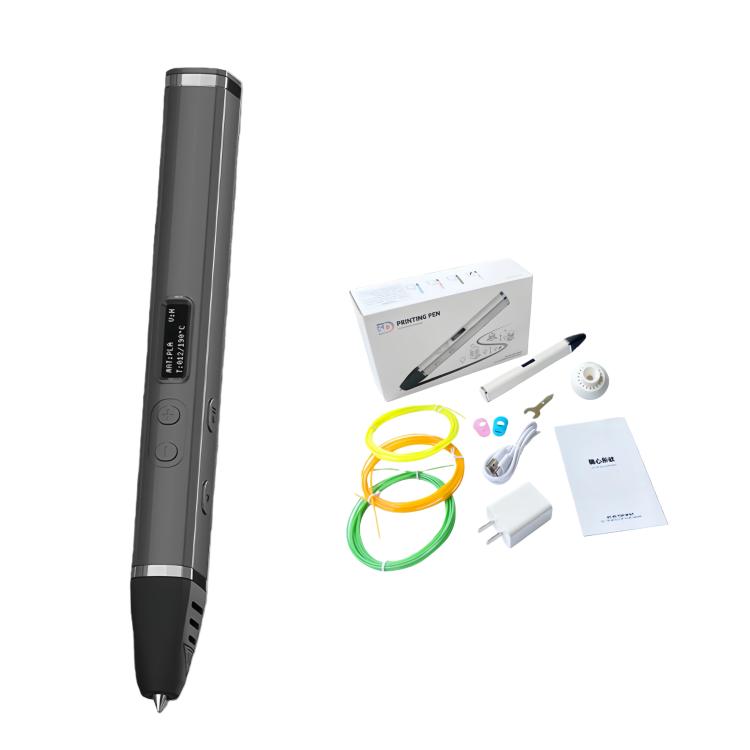 Kit de stylo d'impression 3D avec corps détachable, écran OLED HD et contrôle précis de la température – 3 vitesses réglables, sans prise, prise US, prise EU