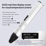Kit de stylo d'impression 3D avec corps détachable, écran OLED HD et contrôle précis de la température – 3 vitesses réglables, sans prise, prise US, prise EU