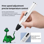 Kit de stylo d'impression 3D avec corps détachable, écran OLED HD et contrôle précis de la température – 3 vitesses réglables, sans prise, prise US, prise EU