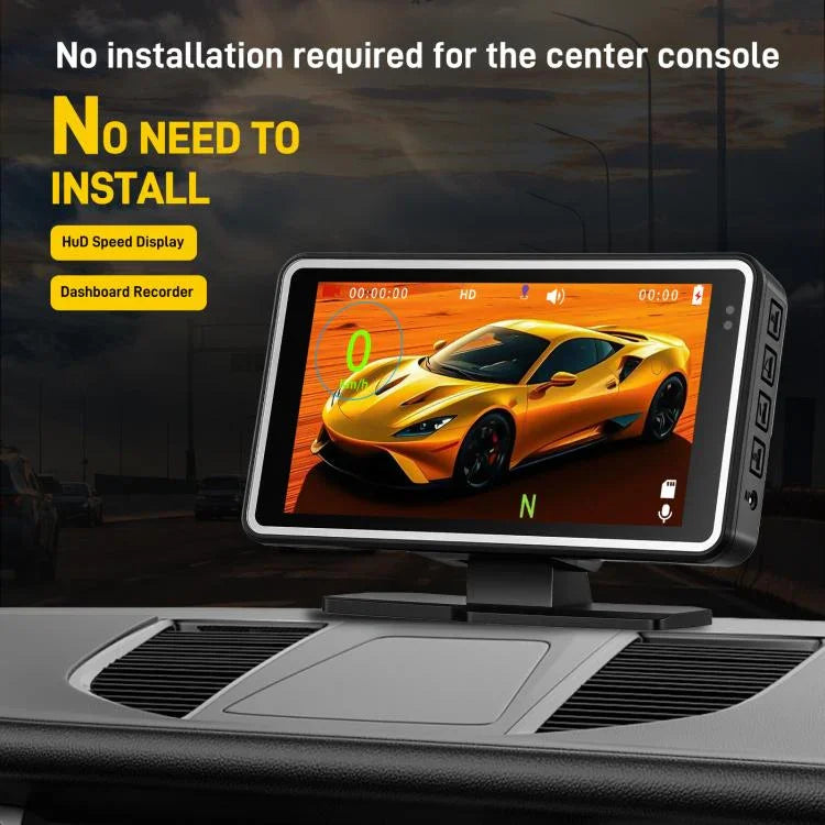 Caméra de voiture 5 pouces 1080P avec affichage HUD WIFI, DVR de voiture, L5965