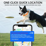 Collier électronique d'alerte SOS avec localisation GPS/Wi-Fi en temps réel pour animaux de compagnie, clôture électronique, signal de détresse et de détresse.