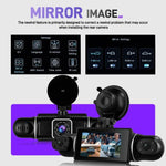 Caméra DVR de voiture 3 pouces 2K avec enregistrement quadruple WIFI, enregistreur de voiture HD avec capteur de gravité 1080P, L5942