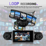 Caméra DVR de voiture 3 pouces 2K avec enregistrement quadruple WIFI, enregistreur de voiture HD avec capteur de gravité 1080P, L5942