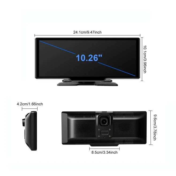 Enregistreur de voiture 4K HD, navigateur de voiture, moniteur central de voiture Carplay, A4473