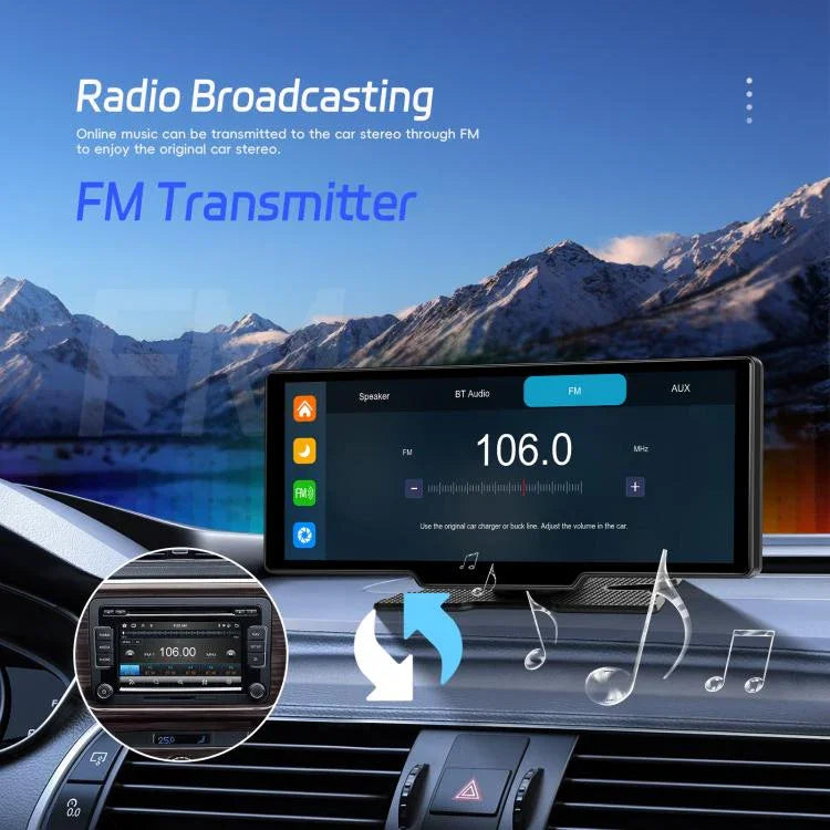 Enregistreur de voiture 4K HD, navigateur de voiture, moniteur central de voiture Carplay, A4473