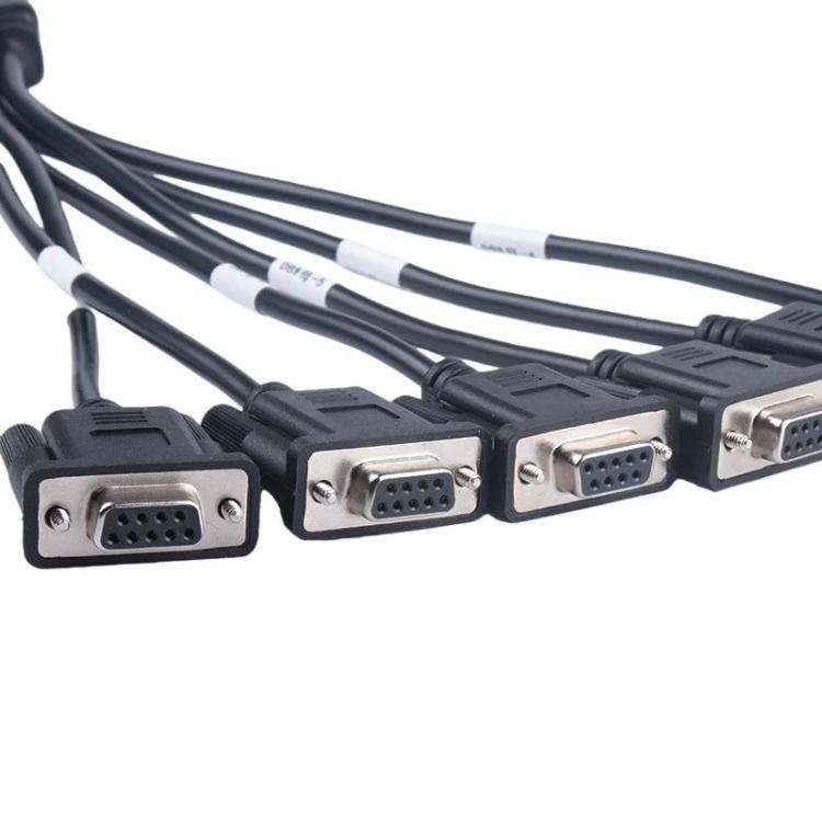 OBD2 Male To 6 DB9 Female Adapter Diagnostic Tool Connection Cable, Male To 6 DB9 Female