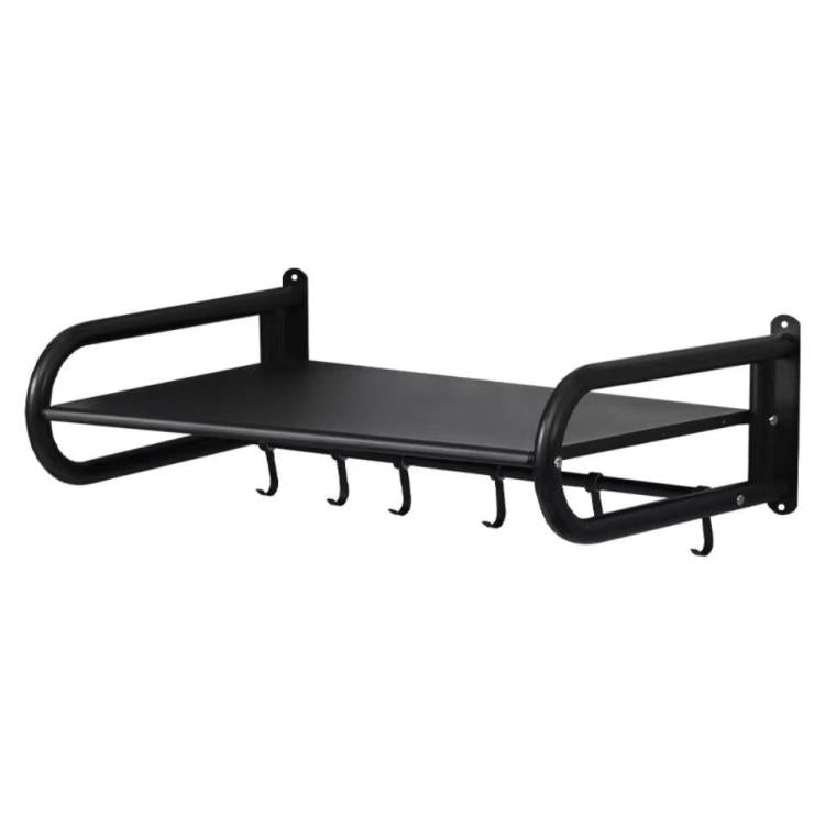 Heavy-Duty Stainless Steel Wall-Mounted Microwave Shelf Kitchen Oven Rack With Hook, 36x36.5cm, 45x36.5cm, 51x36.5cm, 56x36.5cm