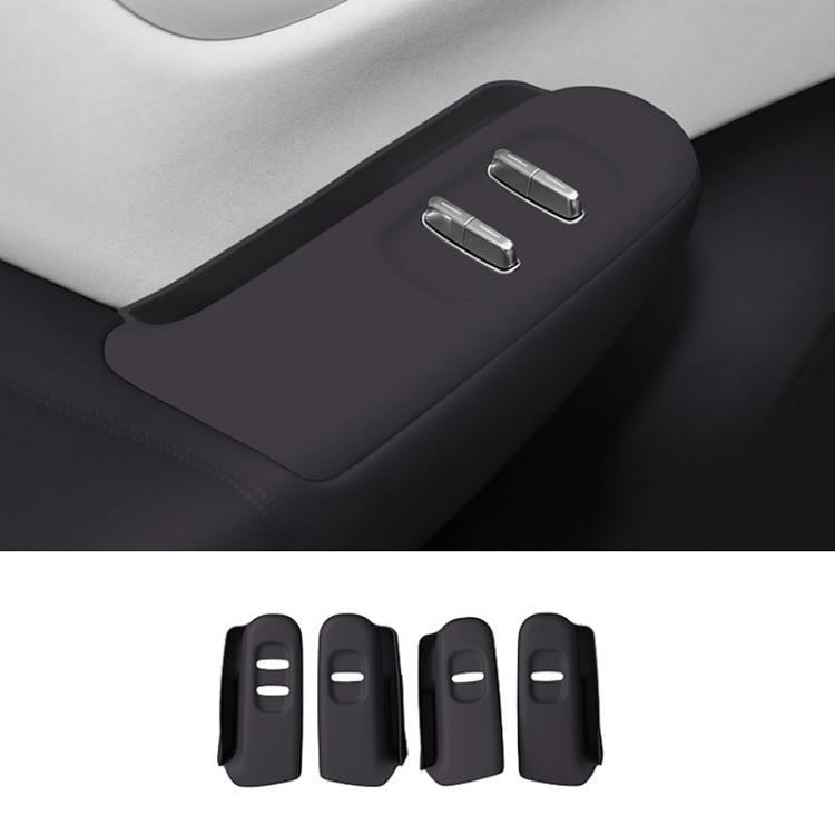 For Leapmotor B10 Left-Hand Drive Glass Lift Panel Silicone Anti-Slip Protection Pad