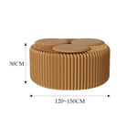 Banc en papier accordéon extensible Fauteuil pliant Tabouret d'entrée, Hauteur 30cm 3 places Marron, Hauteur 30cm 6 places Marron, Hauteur 30cm 9 places Marron, Hauteur 44cm 3 places Marron, Hauteur 44cm 6 places Marron, Hauteur 44cm 9 places Marron