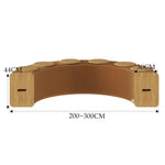 Banc en papier accordéon extensible Fauteuil pliant Tabouret d'entrée, Hauteur 30cm 3 places Marron, Hauteur 30cm 6 places Marron, Hauteur 30cm 9 places Marron, Hauteur 44cm 3 places Marron, Hauteur 44cm 6 places Marron, Hauteur 44cm 9 places Marron