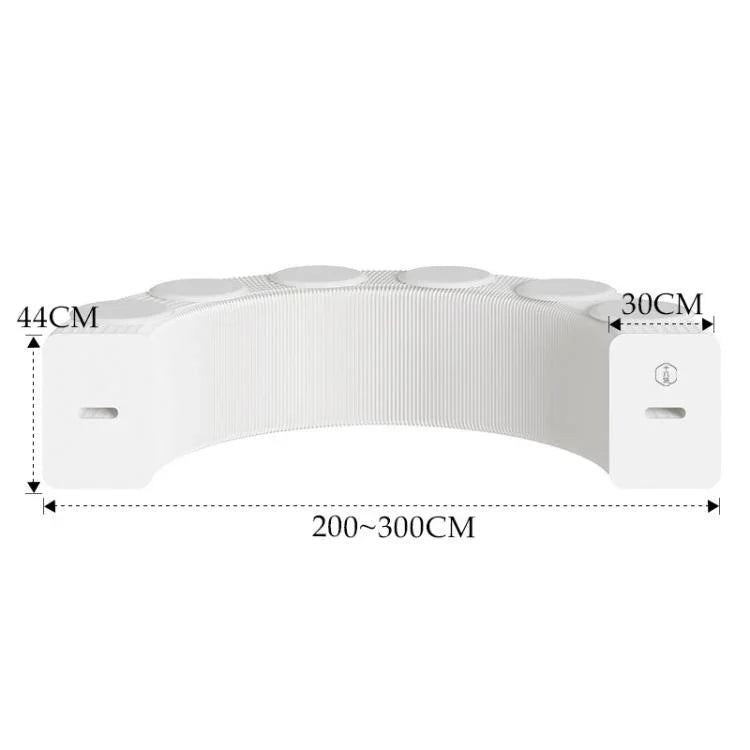 Banc en papier accordéon extensible Fauteuil pliant Tabouret d'entrée, Hauteur 30cm 3 places Marron, Hauteur 30cm 6 places Marron, Hauteur 30cm 9 places Marron, Hauteur 44cm 3 places Marron, Hauteur 44cm 6 places Marron, Hauteur 44cm 9 places Marron