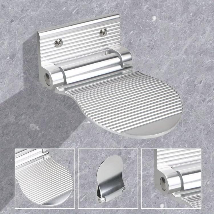Tabouret de salle de bain en aluminium spatial, anti-dérapant, repose-pieds de douche pour femmes enceintes et personnes âgées