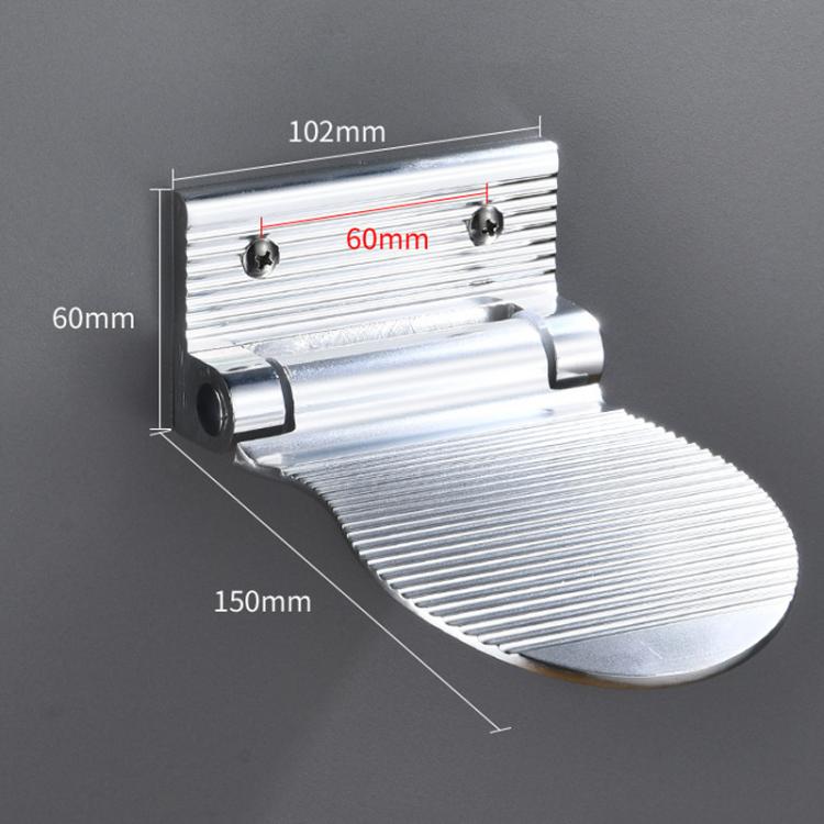 Tabouret de salle de bain en aluminium spatial, anti-dérapant, repose-pieds de douche pour femmes enceintes et personnes âgées