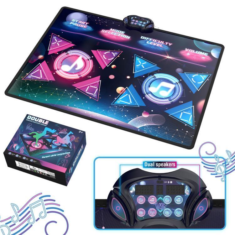 Tapis de danse Dancing Challenge sans fil, manette de jeu pour deux joueurs, 120x95cm